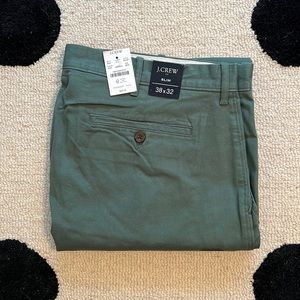 NWT J.Crew Factory Green Slim Flex Chino Pant 38x32